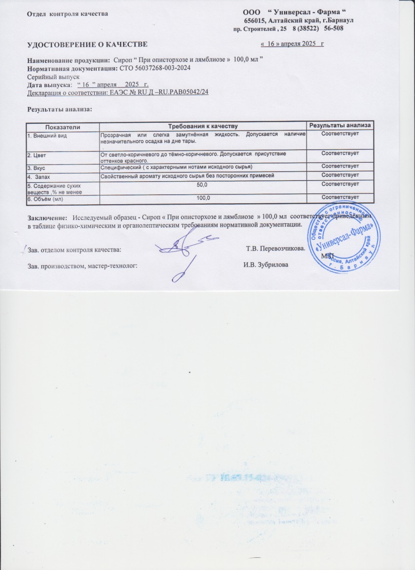 Паспорт №042025